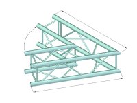 Alutruss Decolock DQ4-SPAC20 2-Way Corner 60°black