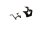 housing part (Bracket sash limiter) LED THA-250F 2700K-6500K black