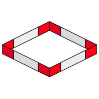 Contestage AGDUO29-01, 2-Punkt Traversen Ecke 90