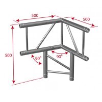 Contestage AGDUO29-07, 2-Punkt 3-Wege 90 Ecke