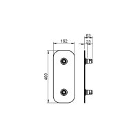 Contestage EMDUO-B1, 2-Punkt Bodenplatte