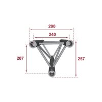 Contestage PT29-029, 3-Punkt Traverse 29 cm