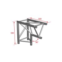 Contestage AG29-025, 3-Punkt Traverse Winkelstück 90