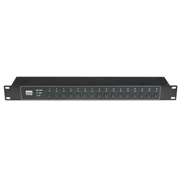 Showtec Quick DMX Rack 1024, 1024 Kanäle, 19", USB, 3pol-XLR, inkl. Fernbedienung