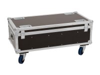 Roadinger Flightcase 4x Audience Blinder 2x100W with wheels