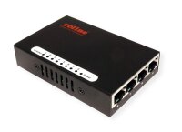 Roline Pocket Fast Ethernet Switch, 8 Ports, schwarz, 100...