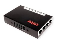 Roline Pocket Fast Ethernet Switch, 8 Ports, schwarz, 100 Mbit/s