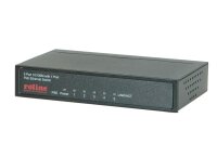 Roline PoE Fast Ethernet Switch, 5 Ports, schwarz, 100...