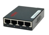 Roline Pocket Fast Ethernet Switch, 5 Ports, schwarz, 100...