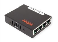 Roline Pocket Fast Ethernet Switch, 5 Ports, schwarz, 100...