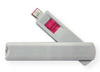 Roline USB C Buchsen Abdeckungsschutz, grau