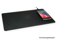 Roline Mauspad, schwarz, Wireless Charging Ladefläche