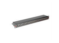 Roline 26110361 Patchpanel, 19, 2HE, 24-Port, SCHWARZ