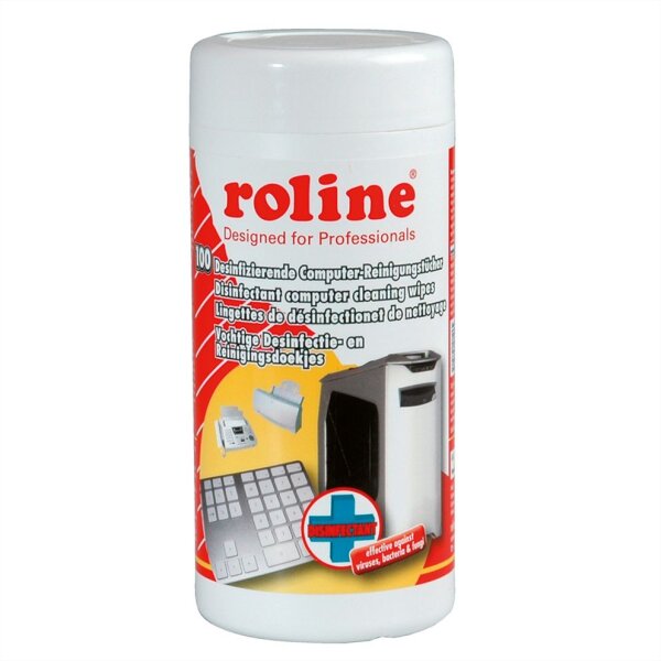 Roline 19033185 Desinfizierende Computer-Reinigungstücher