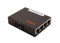 Roline Pocket Gigabit-Ethernet-Switch, 4 Port, schwarz