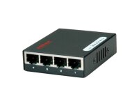 Roline Pocket Gigabit-Ethernet-Switch, 4 Port, schwarz