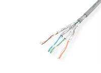 Roline S/FTP(PiMF)-100M CAT6 Netzwerk Verlegekabel, GRAU,...