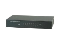 Roline Gigabit-Ethernet-Switch, schwarz, 8x RJ45 Port