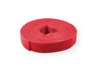 Value Haken/Flausch Klettband Rolle, rot