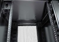 Value Serverschrank, schwarz, 42HE, Stahltüren (v/h), Dach: mit Kabeleinführung, inkl. 2x 19 Profile