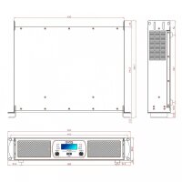 Synq Audio SE-3000 Endstufe, 2x 1000W an 8 Ohm, 2x 1500 Watt an 4 Ohm, 2x 2000 Watt an 4 Ohm