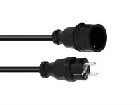 PSSO Schuko-extension cable, rubber safety plug