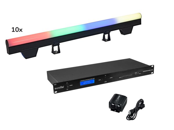 Eurolite Set 10x LED PT-100/32 Pixel DMX Tube + DMX Software