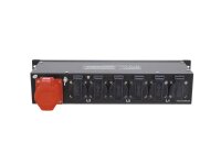Eurolite SBM-16 19" Unterverteilung 16A, 2HE, 6x Schuko-Out