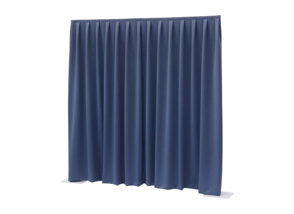 Wentex Pipes & Drapes Vorhang Molton, 3x4m, 300g/m², blau