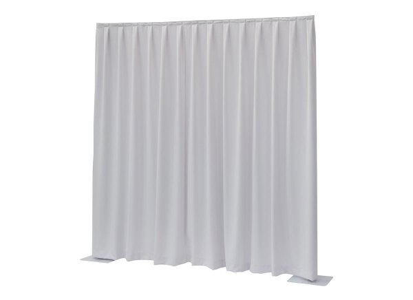 Wentex Pipes & Drapes Vorhang Molton, 3x3m, 300g/m², weiß