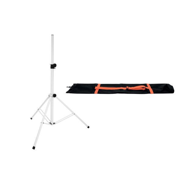 Omnitronic Set BS-2 EU Loudspeaker Stand white + Carrying bag