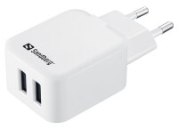 Sandberg 440-57 AC Charger Dual USB 2A EU Ladegerät