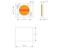 LED COB 17W 3000K LED THA-20PC TRC ProLight...