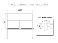 Guil TMQ-02/440 Stage Rail 188 cm (Aluminium Version) bl