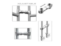 Guil TMQ-02/440 Bühnengeländer 188cm Aluminiumversion sw