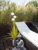 Europalms Allium grass, artificial plant, white, 120 cm