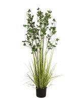 Europalms Evergreen shrub with grass, artificial plant,...