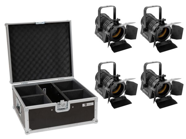 Eurolite Set 4x AKKU THA-20PC TRC Theater-Spot sw + Case
