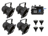 Eurolite Set 4x PAR-38 Spot sw dim2warm + EDX-4 DMX RDM...