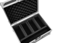 Roadinger Flightcase EC-4AC 4x AKKU Flat Light Serie