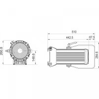 Briteq BT-Theatre HD 2, LED-Theater-Stufenlinse, 200 Watt RGBAL-LED, 14-55 Grad mot. Zoom