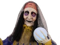 Halloween Figure Fortune Teller, animated 50cm