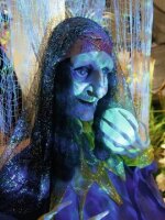 Halloween Figure Fortune Teller, animated 50cm