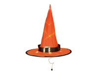 Halloween Hexenhut 3er Set, beleuchtet, 36cm