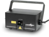 Laserworld CS-3000RGB micro, 2500mW Laser, DMX, Stand-Alone (Musik), ILDA
