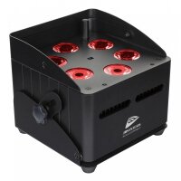 JB Systems Accu-Compact, 6x 10 Watt RGBWA-LED, schwarz