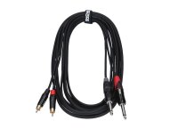 Enova EC-A3-CLMPLM-1 Audio Adapterkabel, 1m, 2x Klinke/2x...