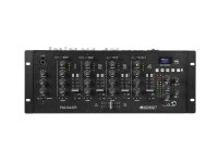 Omnitronic PM-444Pi 4-Kanal-DJ-Mixer mit Player & USB-Interface