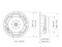 Lavoce WAF124.02 12" Woofer, Ferrit, Alukorb