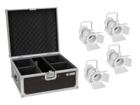 Eurolite Set 4x LED THA-20PC TRC Theater-Spot wh + Case